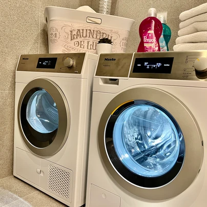 Self service laundry room